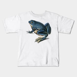 Blue Frog Hand drawn Kids T-Shirt